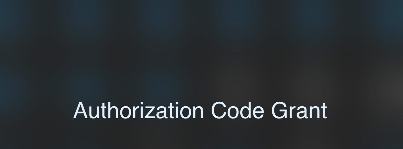 authorization code grant